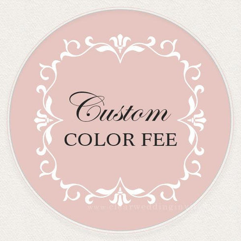 custom color fee of envelopes/pockets